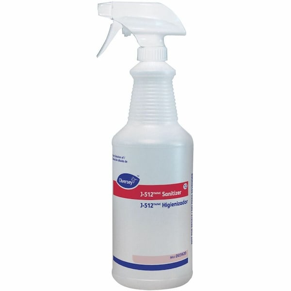 Diversey 32 oz. Clear, Plastic Trigger Spray Bottle, PK12 D03920 - main