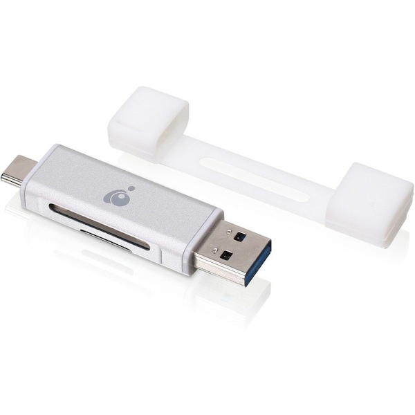 Iogear USB-C Duo Mobile Device Card Reader/Writer GFR3C12 - main