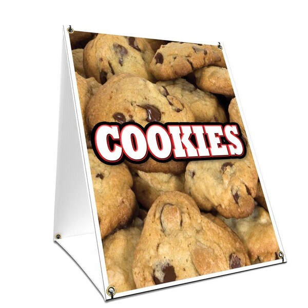 Signmission Cookies, 24 Inch x 18 Inch A-frame Yard Sign, Plastic Sign SBC-1824-Cookies - main