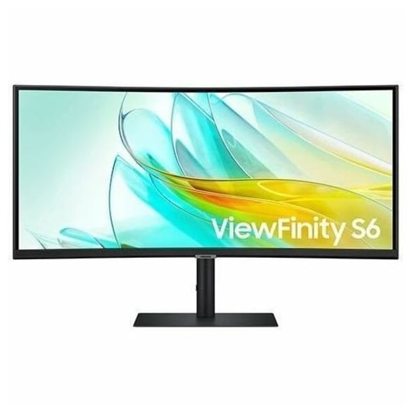 Samsung ViewFinity S6 S34C654UAN 34" Class UW-QHD Curved Screen LCD Monitor - 21:9 - Black S34C654UAN - main