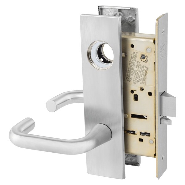 Sargent Grade 1 Storeroom or Closet Mortise Lock, J - Lever, LW1 - Escutcheon, Field Reversible, Less Cylin LC-8204 LW1J 26D - main