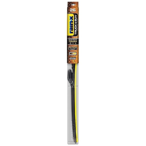 Rain-X Truck & SUV Wiper Blade, Beam Blade, 26 in L Blade, Synthetic Rubber 870226 - main
