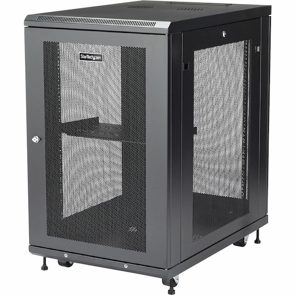 Startech.Com 18U Server Rack Cabinet 2-30in w/Casters RK1833BKM - main