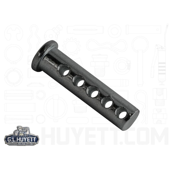 Huyett Universal Clevis Pin, Low Carbon Steel, 0.375 in Dia x 1.500 in Shank Length x 0.141 in Hole Dia CLPU-0375-1500 - main