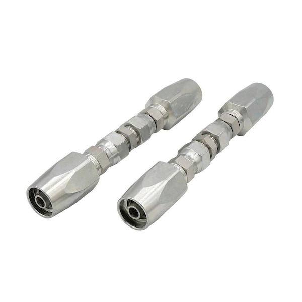Mytee Products 2Pcs Reusable Hydraulic Hose Field Repair Kits 3/8in Steel Female JIC w/ Adapter HHR-38 - main