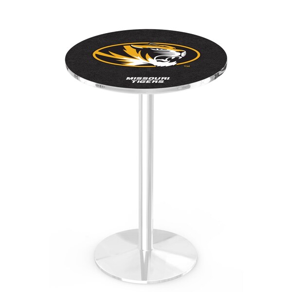 Holland Bar Stool Co 36" Chrome Missouri Pub Table, 36" dia. Top L214C3636Mizzou - main