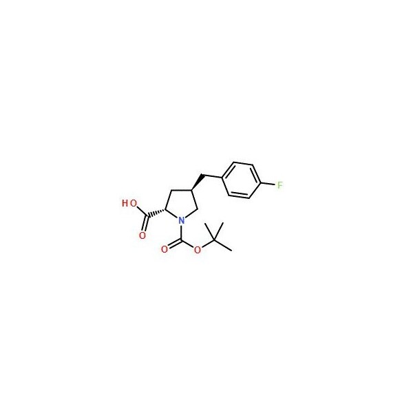 Ak Scientific (2S, 4R)-1-(tert-Butoxycarbonyl)-4-(4-fluorobenzyl)pyrrolidine-2-carboxylic acid (1g), CAS 959583-52 6693AC-1g - main