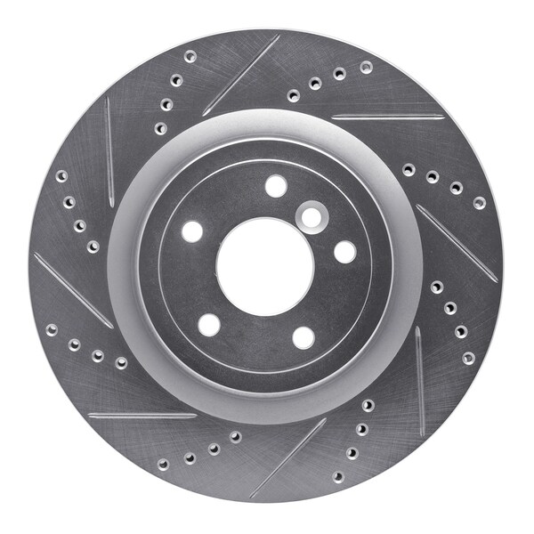 Dynamic Friction Co DFC Brake Rotor - Drilled and Slotted - Silver 631-20035L - main