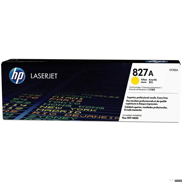 Hp 827A Yellow Original LaserJet Toner Cartridge, 32,000 Yield CF302A - main