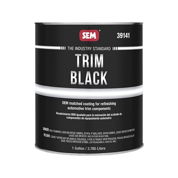 Sem Trim Black Trim Paint, 1 gallon, Black, 5 to 10 min Curing, Liquid 39141 - main