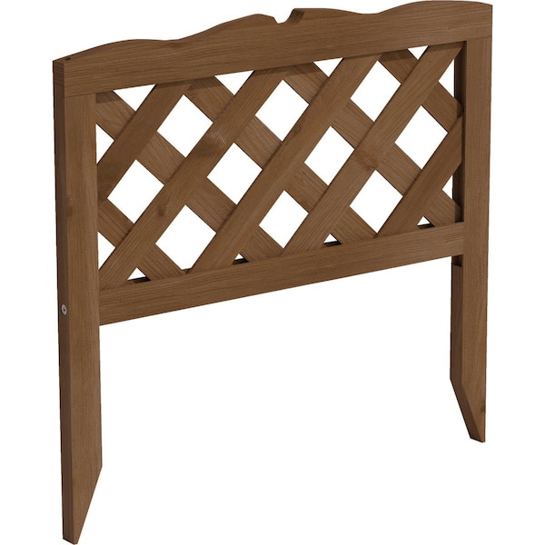 Greenes Fence 19 1/4'' Hx19 3/4'' L Wooden Lattice Decorative Border Fence RC571 - main