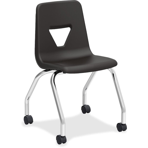 Lorell Classroom Mobile Chair - Polypropylene - Black - 2/PK 99911 - main