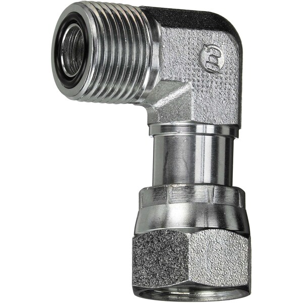 Gates Male Flat-Face O-Ring to Female Flat-Face Swivel - 90 SAE to SAE G60724-1010 - main