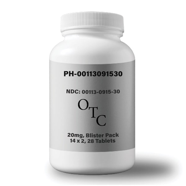 Perrigo Omeprazole 20mg Delayed Release, Blister Pack, 28PK 09-23850 - main