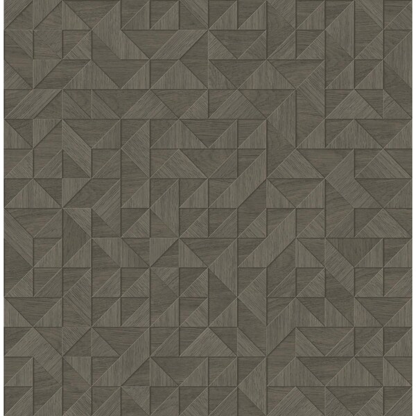 A-Street Prints Gallerie Taupe Geometric Wood Wallpaper 2908-25327 - main