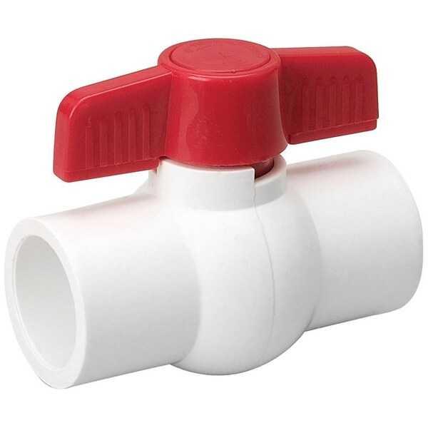 B & K 107-635HC Ball Valve, 1 in Connection, Compression, 150 psi Pressure, Manual Actuator, PVC Body 107-635/HC - main