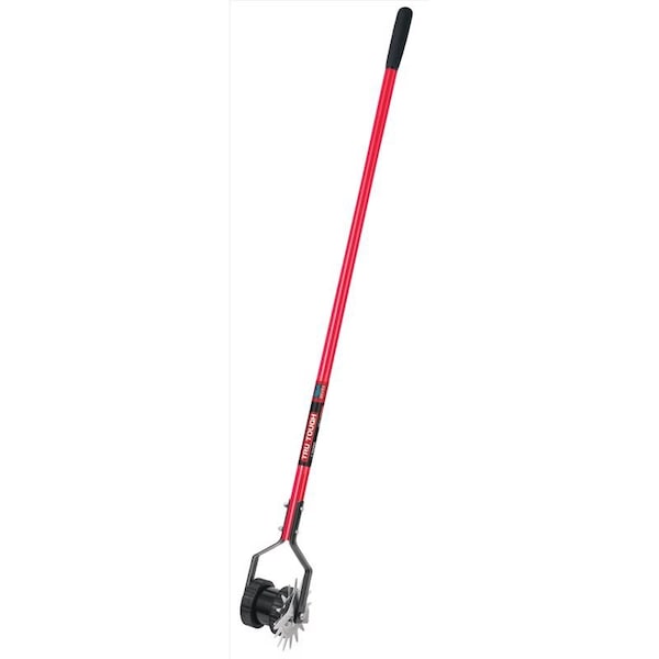 Truper Tru-Tough Steel Dual-Wheeled Rotary Edger 48 in. Fiberglass Handle ROT-EDG - main