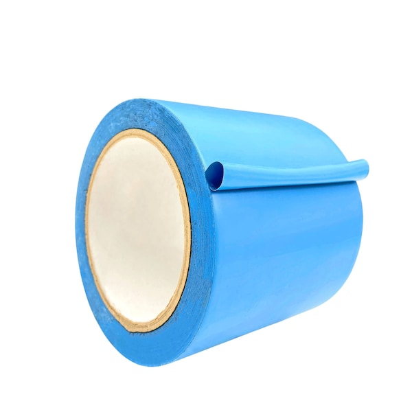Wod Tape PVC, Light Blue, 4 inch (96mm) W., 5 mil Thickness, 12 PK WOD VTC605-04000-12-60-LBL - main