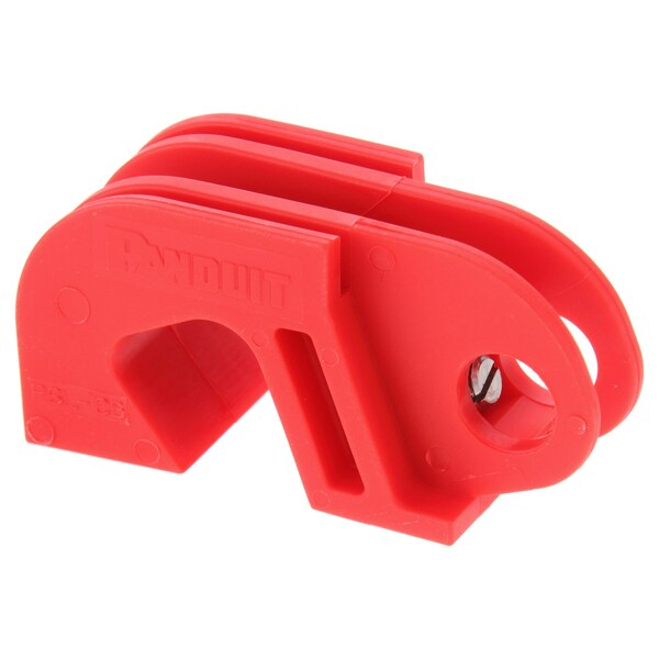 Panduit Circuit Breaker Lockout, Nylon, Red, 2.05 inx0.75 in, PK1 PSL-CB - main