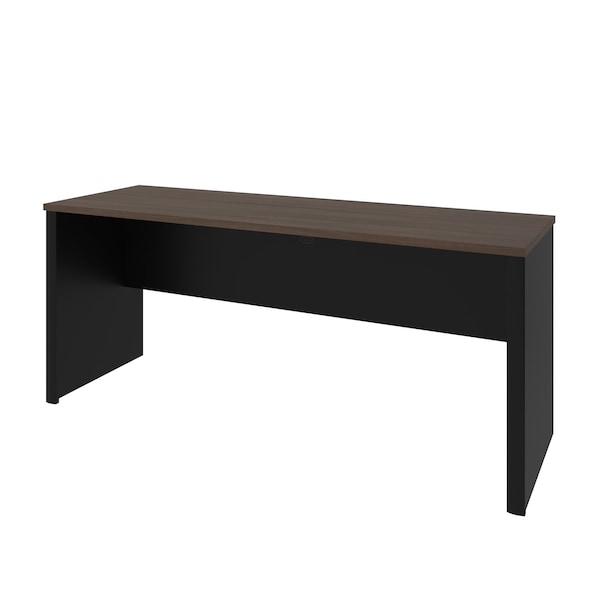 Bestar Connexion 72W Narrow Desk Shell, Antigua & Black 93612-000052 - main