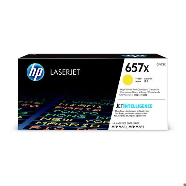 Hp 657X High Yield Yellow Original LaserJet Toner Cartridge, 23,000 Yield CF472X - main