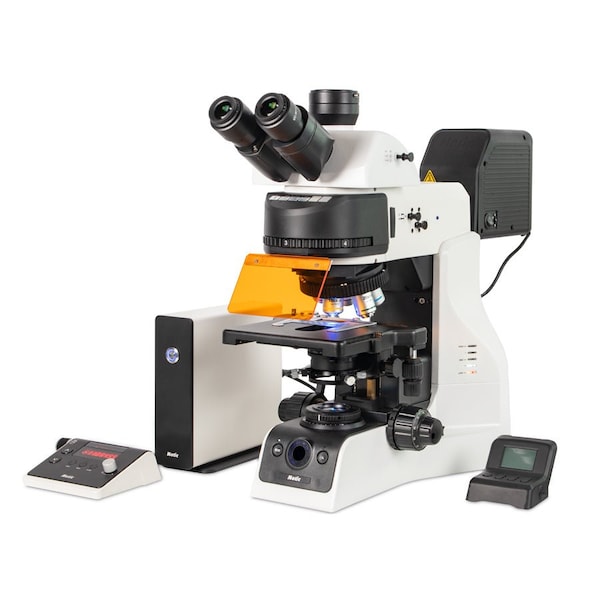 Motic Instruments Usa PA53 BIO FS6 EDF Trinocular Compound Upright Microscope with LUMOS FL LED 1100104601151 - main