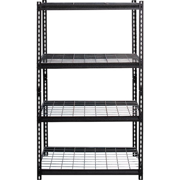 Lorell Wire Deck Shelving 60" Height x 36" Width x 18" Depth Recycled 99928 - main