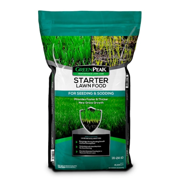 Greenpeak Lawn Starter Lawn Food For All Grasses 15000 sq ft 905329 - main