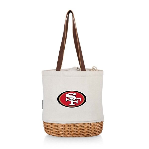 Picnic Time Family Of Brands NFL San Francisco 49ers - Pico Willow and Canvas Lunch Basket 200-00-187-274-2 - main