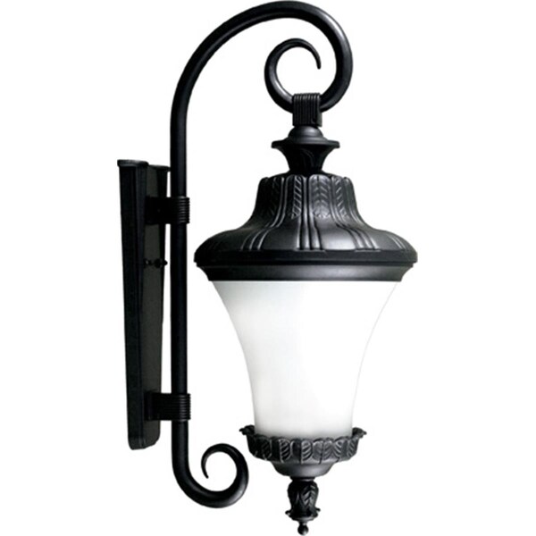Intense Powder Coated Cast Aluminum Wall Light Fixture, Black - 28.88 x 11.81 x 15.69 in. IN2939235 - main