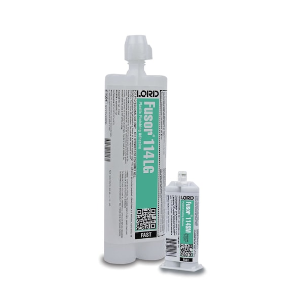 Lord Fusor Adhesives Fast Finishing Adhesive, 10.1 oz Cartridge, Red, 2K Component, 60 min Curing 114LG - main