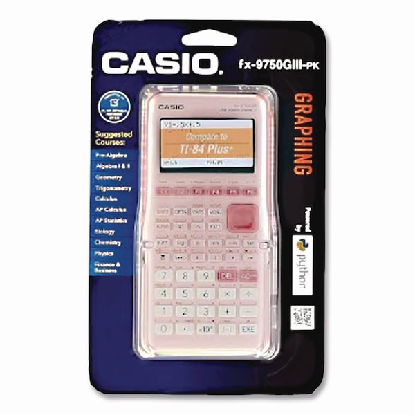 Casio FX-9750GIII 3rd Edition Graphing Calculator, 21-Digit LCD, Pink FX-9750GIII-PK - main