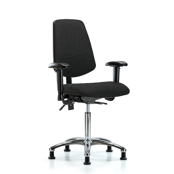 Blue Ridge Ergonomics Fab Med Bench Chair, Bk, Glds, Blk, 6-Way Adjustable, 22" to 29" Height, Black BR-FMBCH-MB-CR-T1-A1-NF-RG-F42 - main