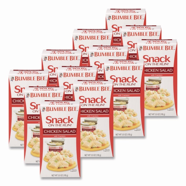 Bumble Bee Snack on the Run Chicken Salad with Crackers, 3.5 oz Pack, 12PK KAR70820 - main