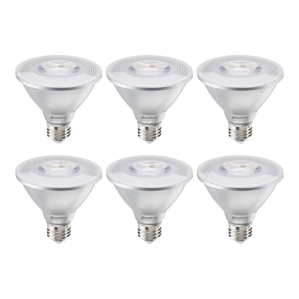 Bulbrite 75-Watt Equivalent Dimmable Flood PAR30SN Medium E26 LED Light Bulb, 2700K, 6PK 861768 - main