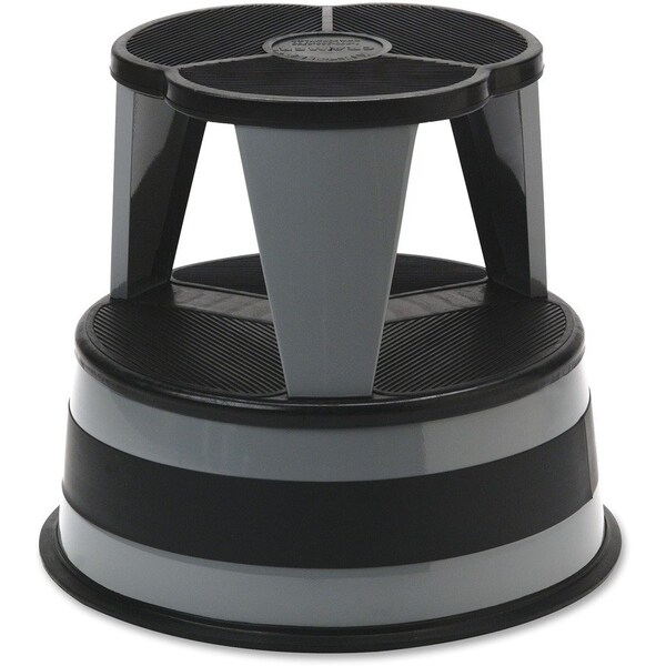 Cramer Industries Inc . 100182 Original Kik-Step Steel Step Stool; 15 5/8 dia x 14h; 300lb Cap; Warm Gray 100182 - main