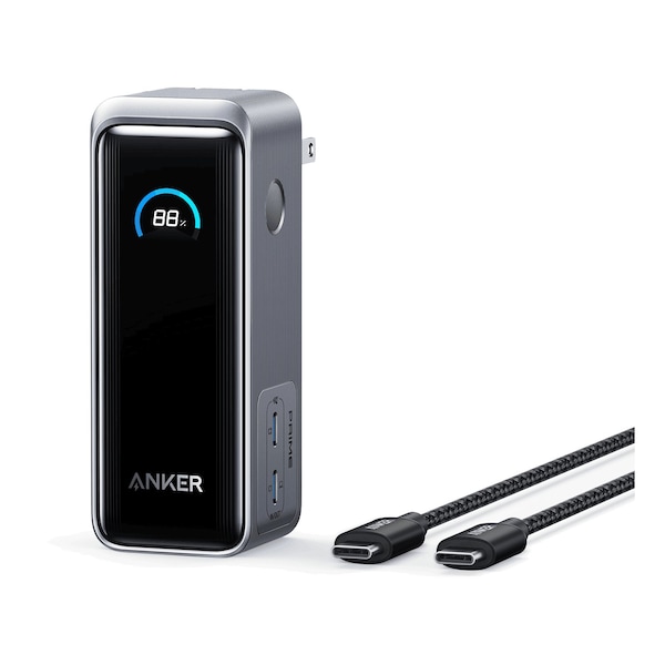 Anker Prime Power Bank 9,600 Mah With Built In Usb C Cable And