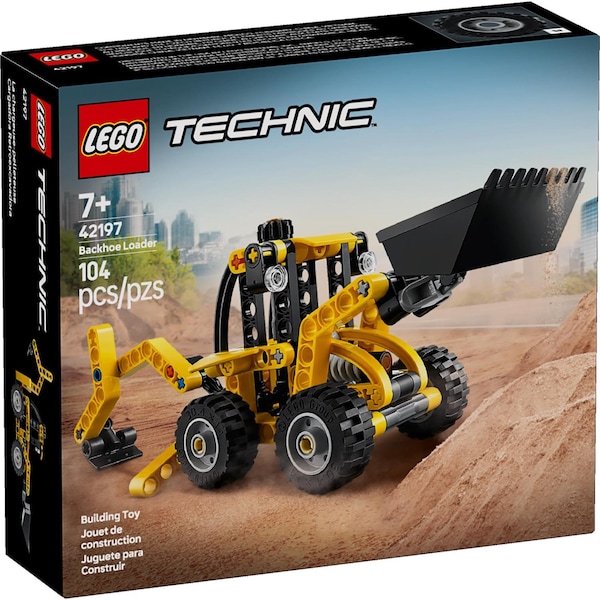 Lego Technic Backhoe Loader Building Toy Multi 104 pc 42197 - main