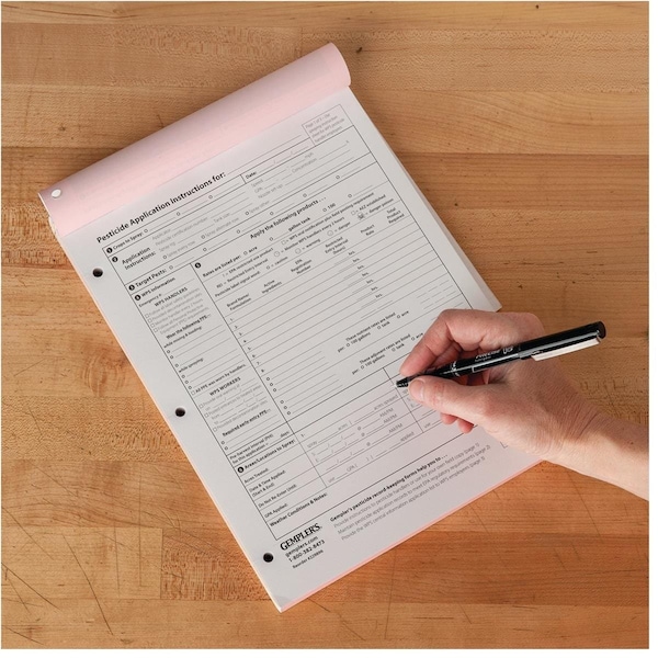 Gemplers Pesticide Record Keeping Forms, PK50 ZTWBK - main
