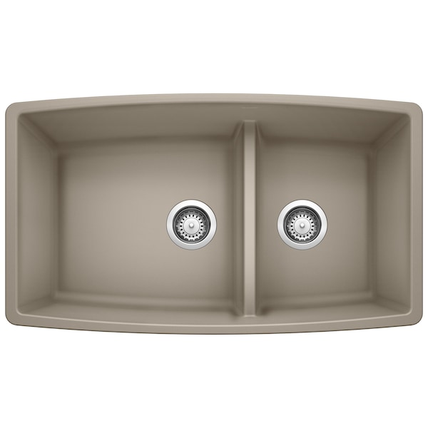 Blanco Performa Medium 1-3/4 Low Divide, Truffle 441315 - main