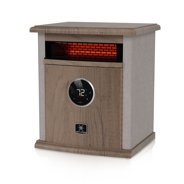 Heat Storm Infrared Space Heater, Floor Style, Cabinet Design, 1500 Watts, Digital Thermostat, 120 Volt, Tan A-1500-ILODT - main