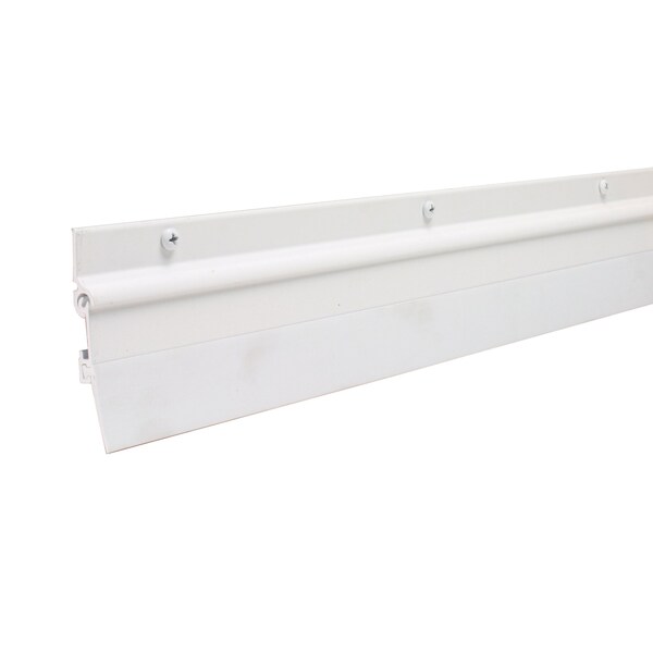 M-D Building Products 36 in. White Aluminum and Vinyl Flex-O-Matic Screw-on Door Sweep 07179 - main