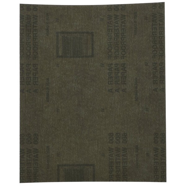 Norton Co 0 Sanding Sheet, 9 in L, 11 in W, 600A Grit, Ultra Fine, Aluminum Oxide Abrasive 1223 - main