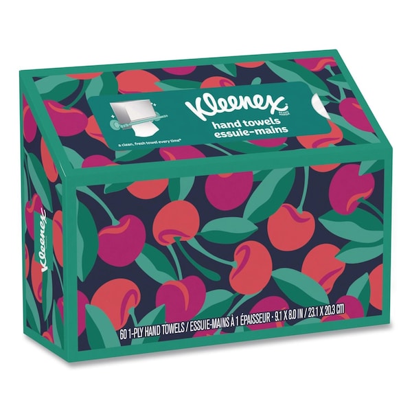 Kleenex Hand Towels in a POP-UP* Box, 1-Ply, 6.8 x 9, White, 60 Towels, 6PK 38586 - main
