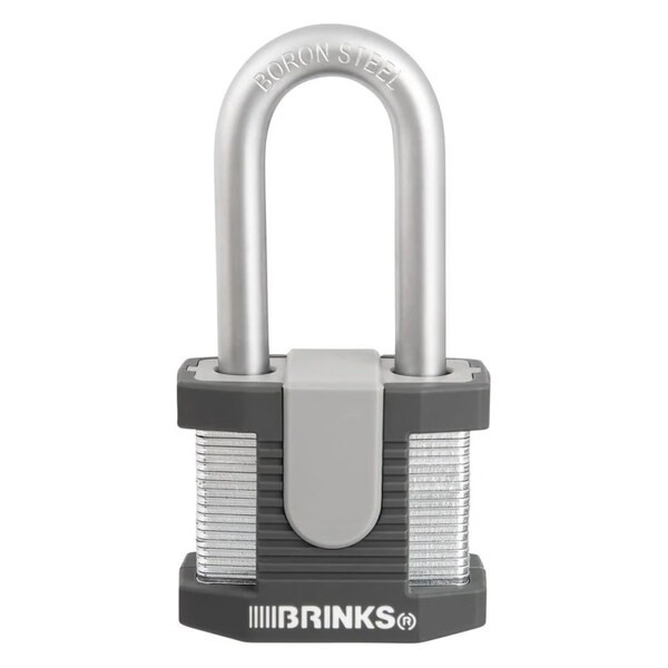 Brinks Keyed Alike Padlock, Laminated Steel, 50mm, High Security 2PK 672-52201 - main