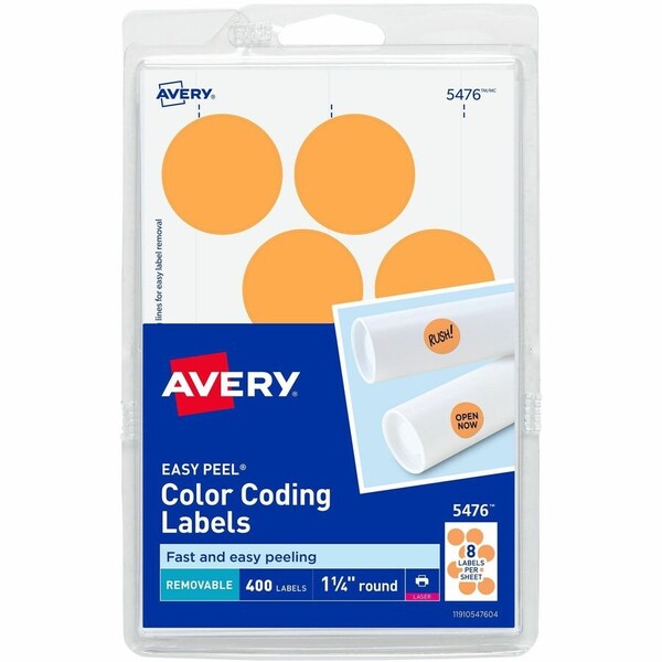 Avery Printable Color Coding Labels, PK400 05476 - main