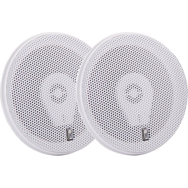 Poly-Planar Outdoor Speakers, White, 2-1/2in.D, 100W, PR MA8505-W - main