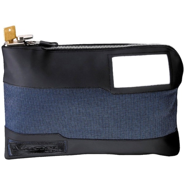 Master Lock DepositBag, Blue, Nylon, 11-1/2inH, 8-1/4inW 7120D - main