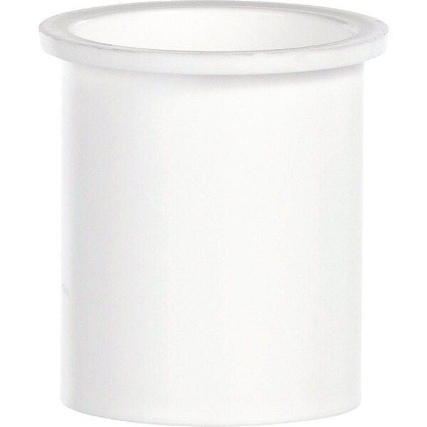 Keeney Mfg 1-1/2'' x 1'' White Plastic Hi-Way Insert Flanged Sink Tailpiece 15K - main