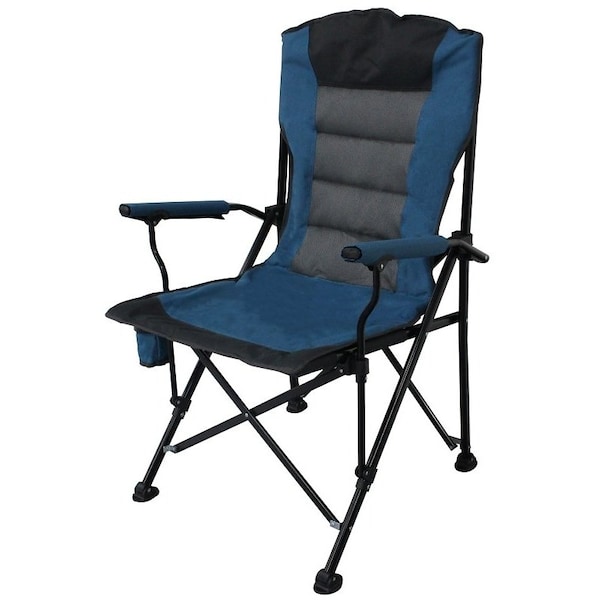 Seasonal Trends Deluxe Folding Camping Chair, 70 cm W, 68 cm D, 113.5 cm H, 300 lb Capacity DPF01021-OR - main